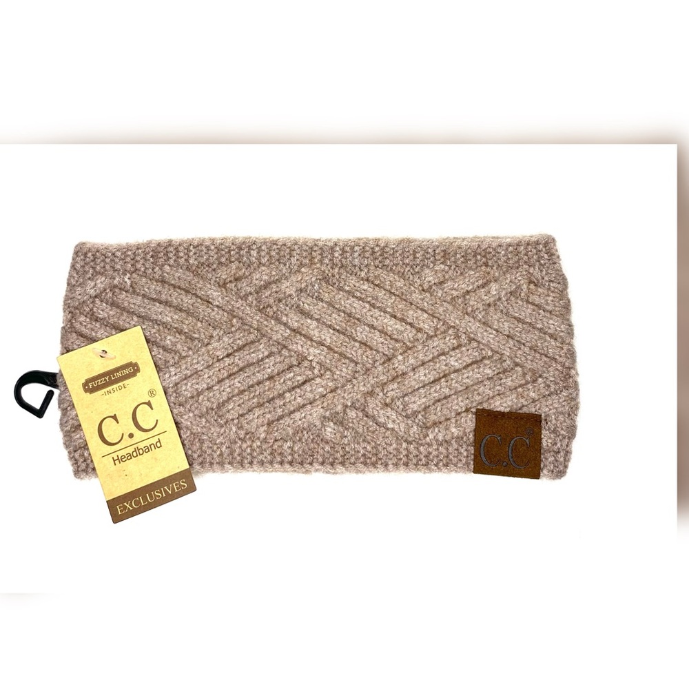 NWT C.C Knit Headband / Winter Ear Warmers - Taupe
